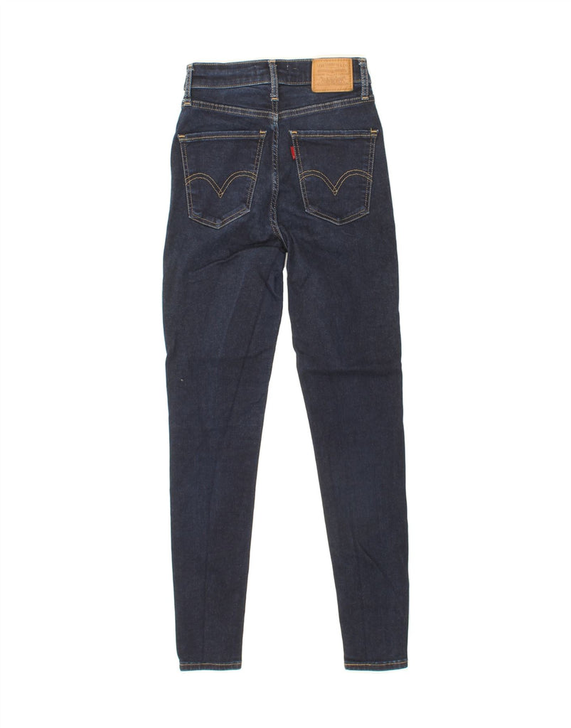 LEVI'S Womens Mile High Super Skinny Jeans W25 L27 Navy Blue Cotton Vintage Levi's and Second-Hand Levi's from Messina Hembry 