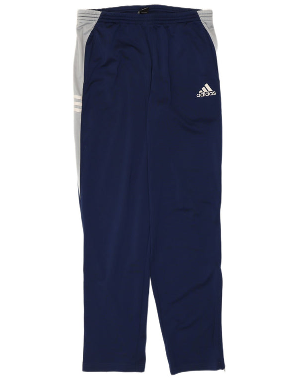 Adidas Boys Tracksuit Trousers 15-16 Years  Navy Blue Colourblock Polyester