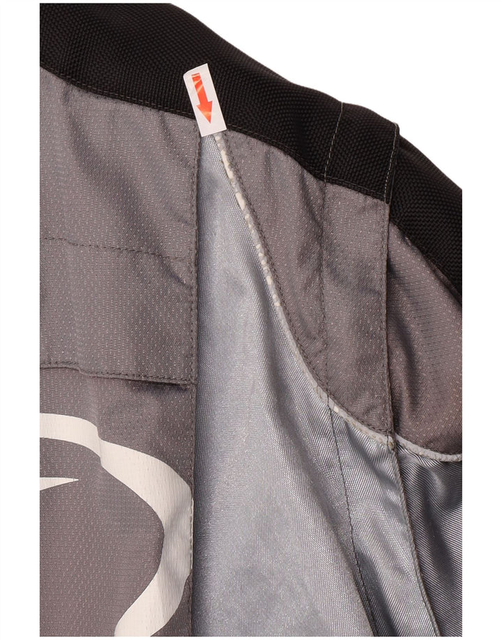 AXO Mens Graphic Racer Jacket UK 46 3XL Grey Colourblock Polyamide