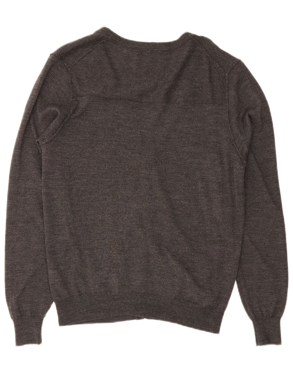 Z ZEGNA Womens Cardigan Sweater US 6 Medium Grey Wool