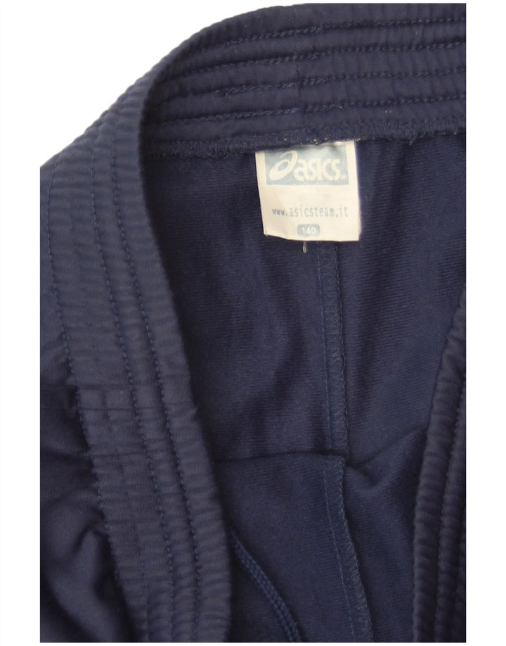 Asics Boys Tracksuit Trousers 9-10 Years  Navy Blue Polyester