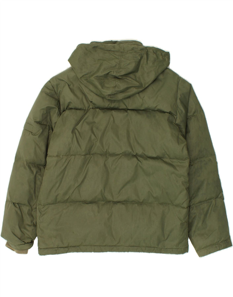 TOMMY HILFIGER Boys Hooded Padded Jacket 15-16 Years XL Green Nylon | Vintage Tommy Hilfiger | Thrift | Second-Hand Tommy Hilfiger | Used Clothing | Messina Hembry 