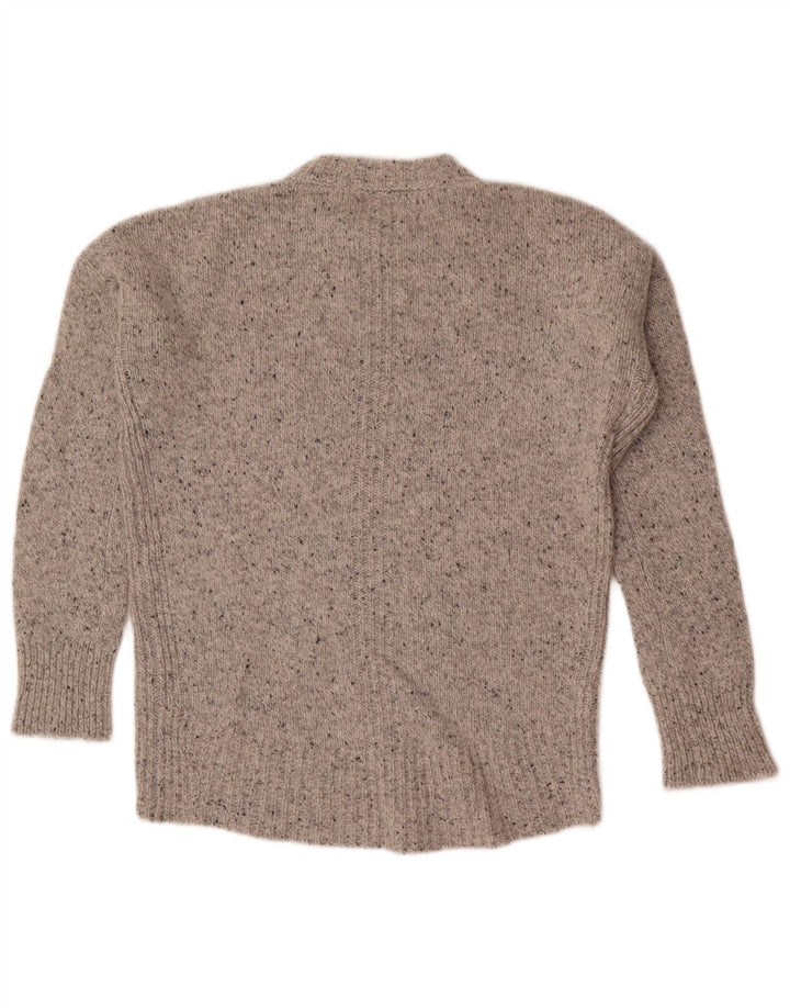 John Lewis Womens Crew Neck Jumper Sweater UK 8 Small Grey Flecked
