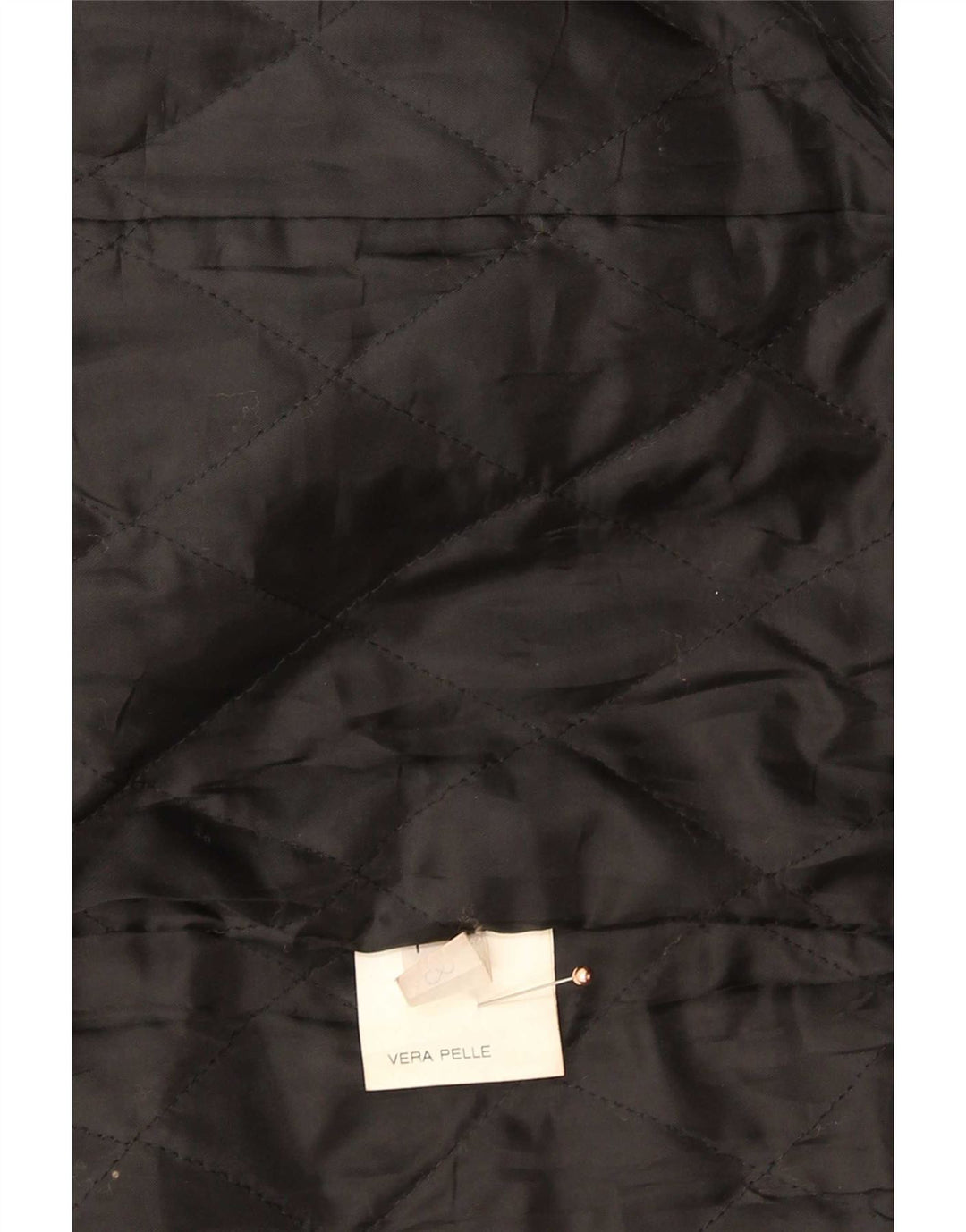 Vintage Womens Leather Coat UK 14 Medium Black