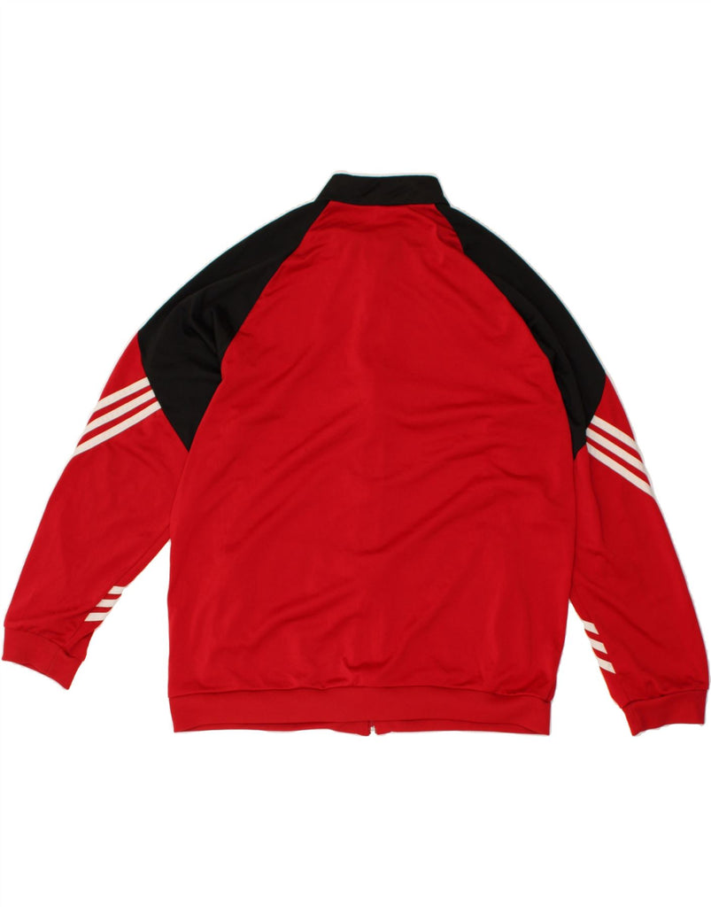 ADIDAS Mens Tracksuit Top Jacket XL Red Colourblock Polyester | Vintage Adidas | Thrift | Second-Hand Adidas | Used Clothing | Messina Hembry 