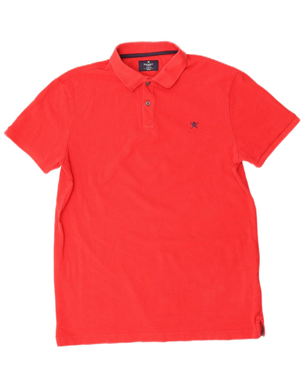 Hackett Mens Classic Fit Polo Shirt Medium Red Cotton