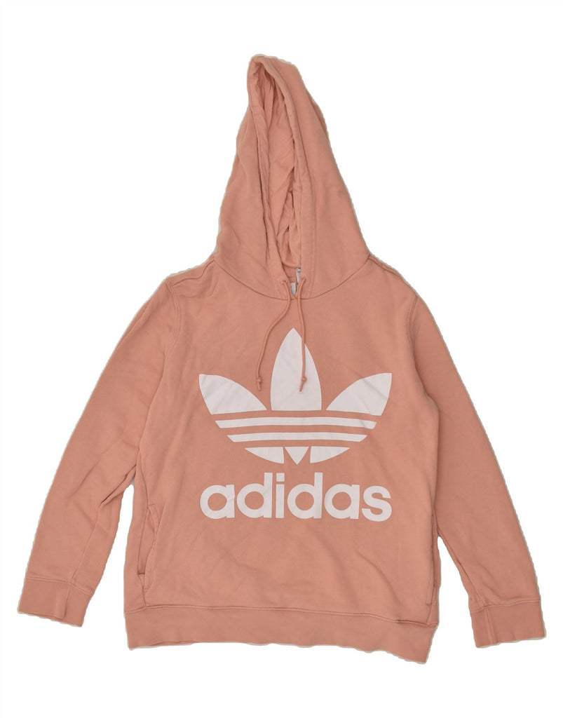 ADIDAS Womens Graphic Hoodie Jumper UK 18 XL Pink | Vintage Adidas | Thrift | Second-Hand Adidas | Used Clothing | Messina Hembry 