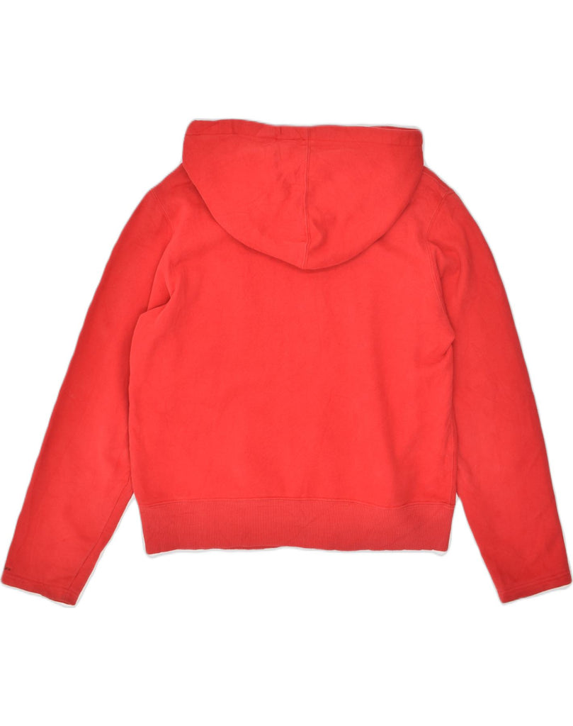 CALVIN KLEIN Womens Zip Hoodie Sweater UK 14 Medium Red Cotton | Vintage Calvin Klein | Thrift | Second-Hand Calvin Klein | Used Clothing | Messina Hembry 