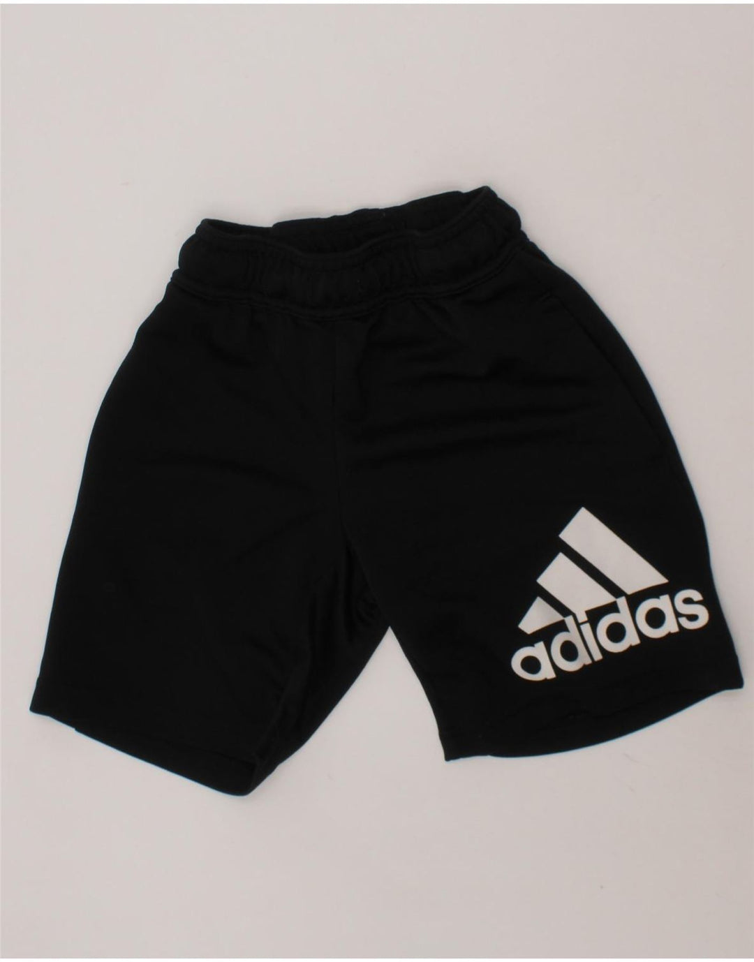 ADIDAS Boys Graphic Sport Shorts 7-8 Years  Black Polyester Vintage Adidas and Second-Hand Adidas from Messina Hembry 