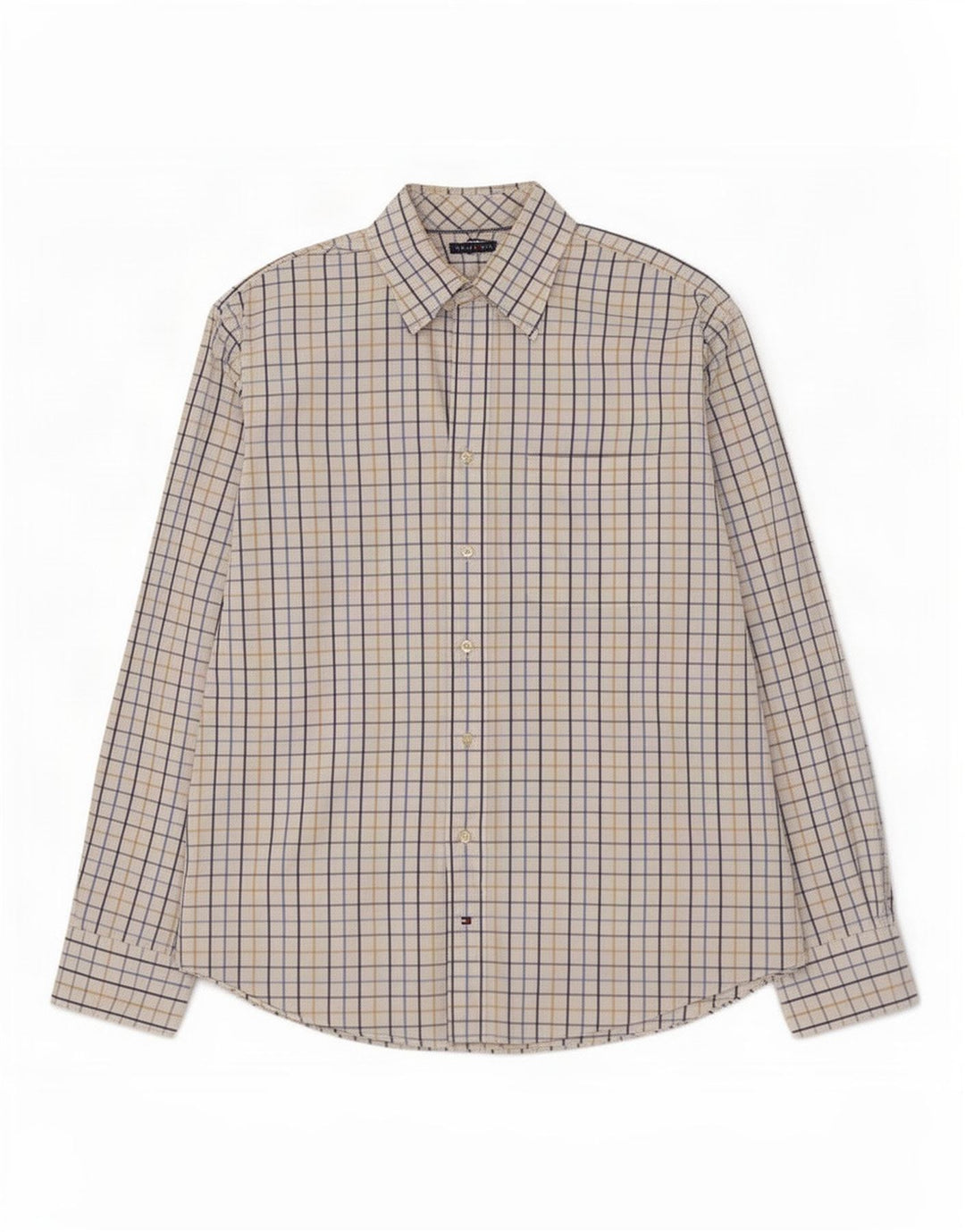 Tommy Hilfiger Mens Shirt Size 16 1/2 Large Multicoloured Check