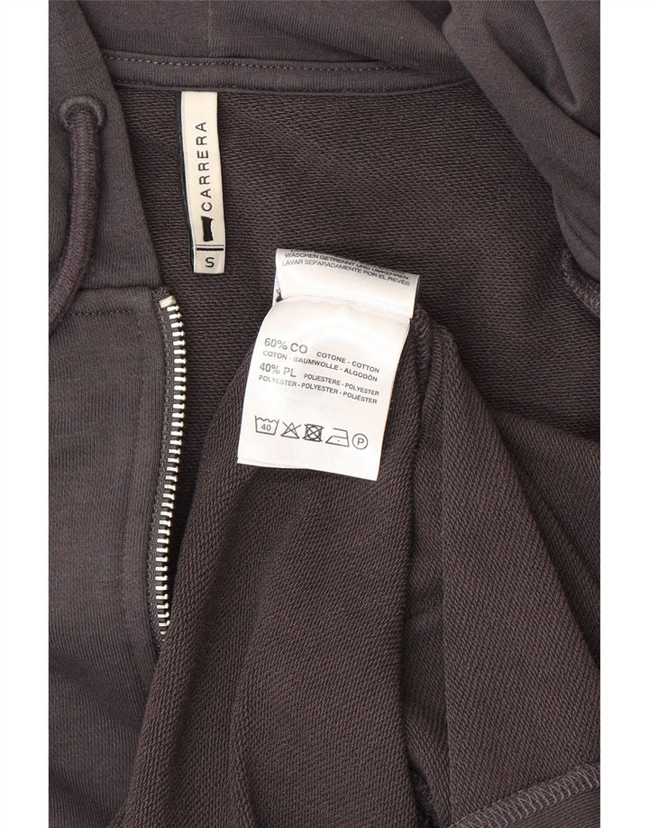 Carrera Mens Zip Hoodie Sweater Small Grey Cotton