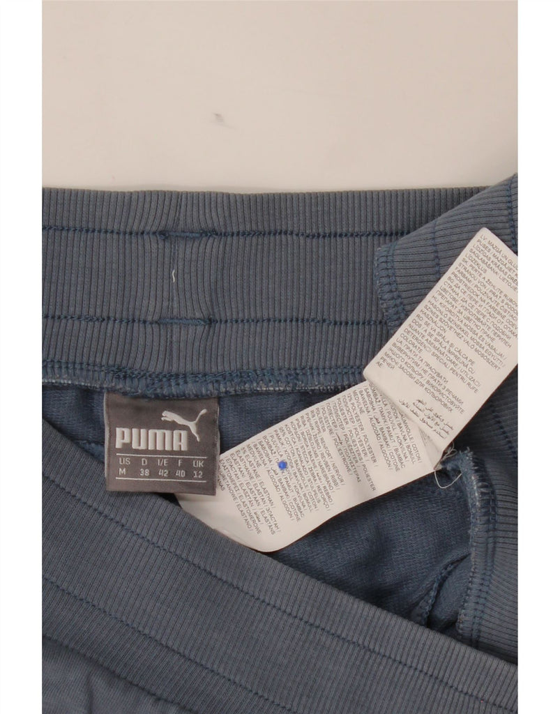 PUMA Womens Tracksuit Trousers Joggers UK 12 Medium  Blue Cotton Vintage Puma and Second-Hand Puma from Messina Hembry 