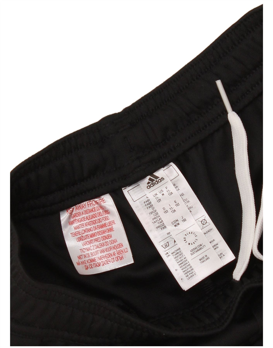 Adidas Boys Aeroready Tracksuit Trousers 11-12 Years  Black Polyester