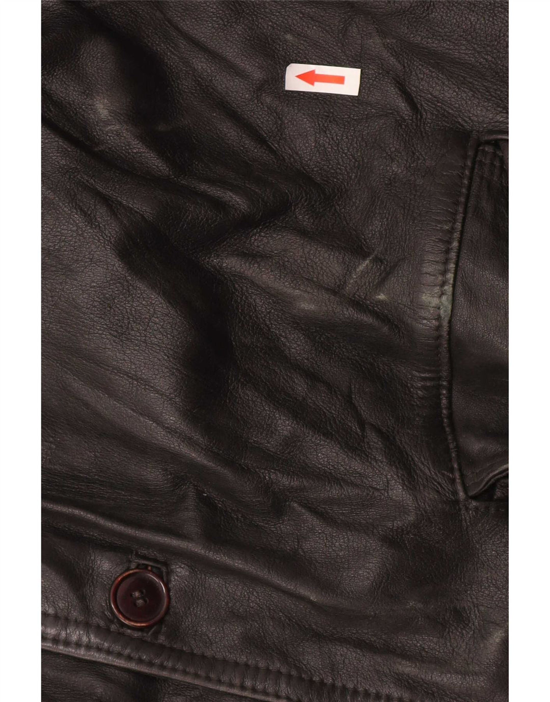 Vintage Mens Leather Jacket UK 40 Large Black