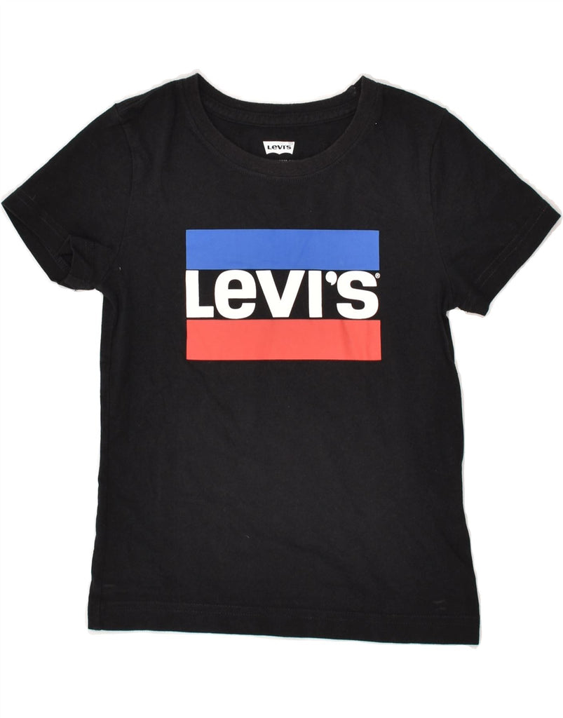 LEVI'S Boys Graphic T-Shirt Top 4-5 Years Black Cotton | Vintage Levi's | Thrift | Second-Hand Levi's | Used Clothing | Messina Hembry 