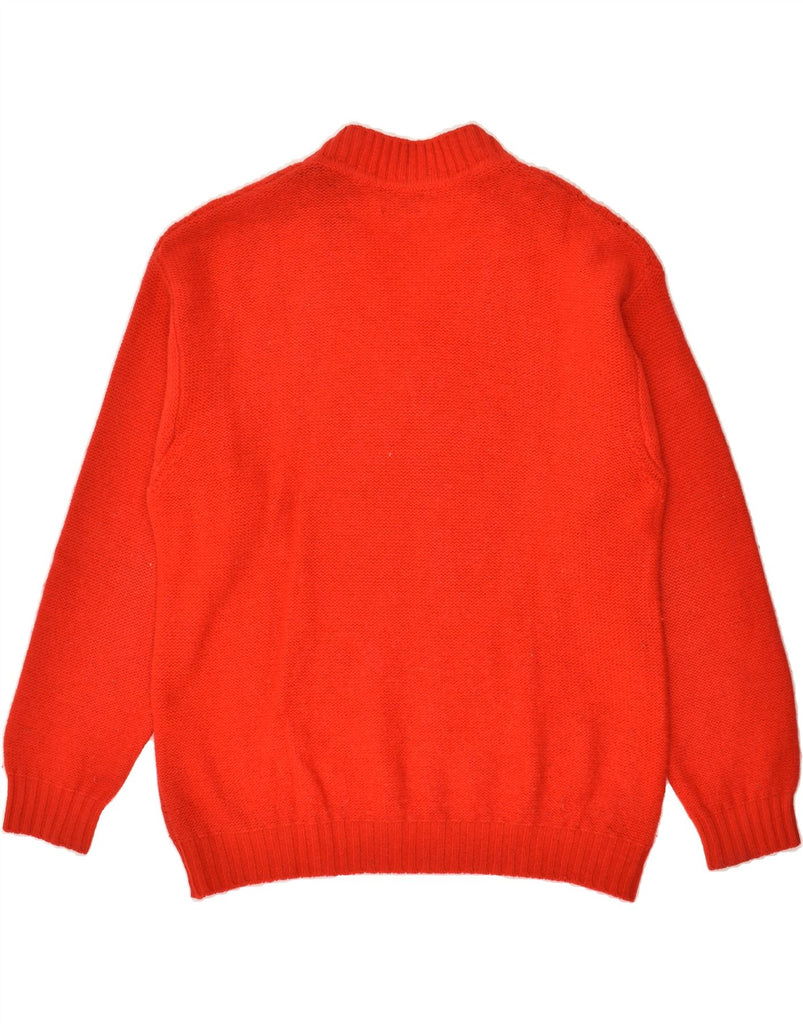 BENETTON Womens V-Neck Jumper Sweater UK 16 Large Red | Vintage Benetton | Thrift | Second-Hand Benetton | Used Clothing | Messina Hembry 