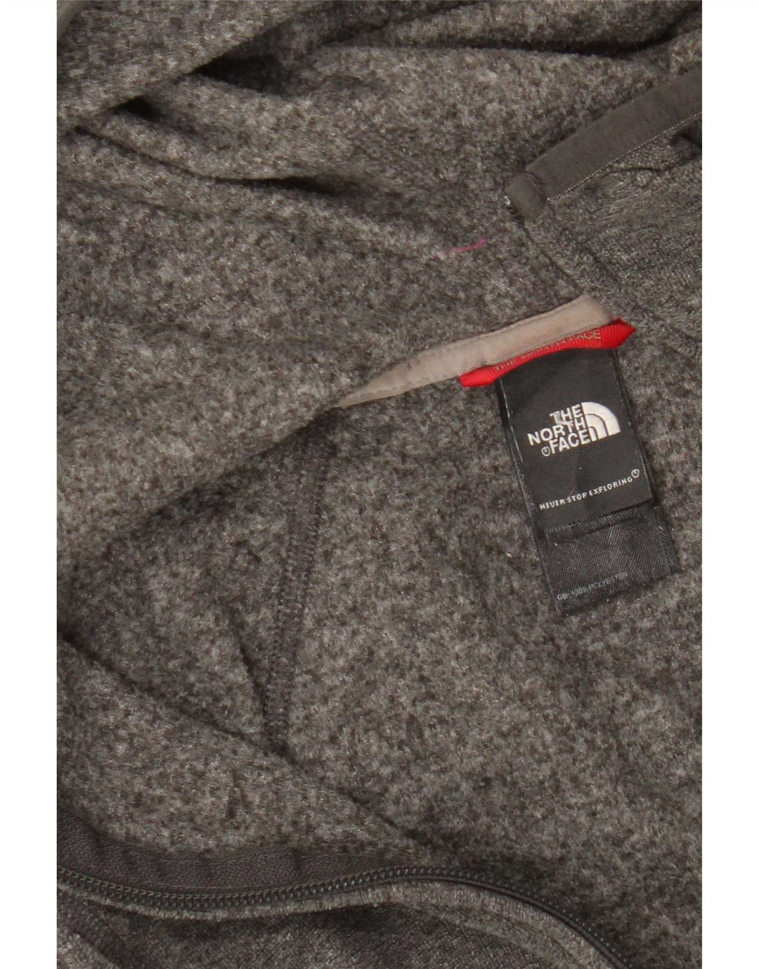 The North Face Womens Hooded Tracksuit Top Jacket UK 10 Small Grey