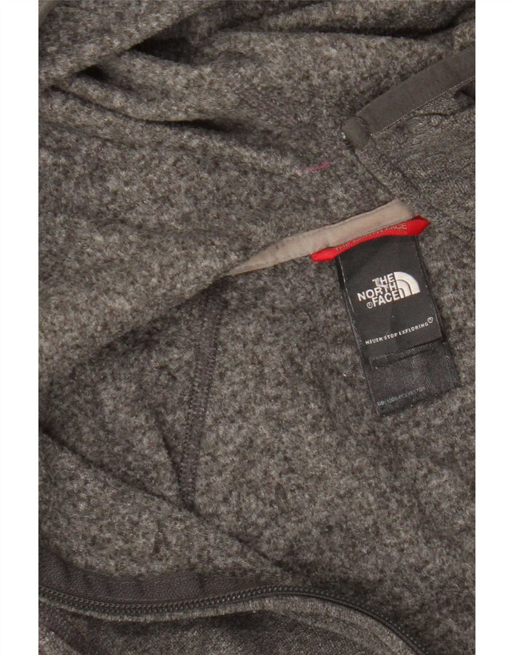 The North Face Womens Hooded Tracksuit Top Jacket UK 10 Small Grey