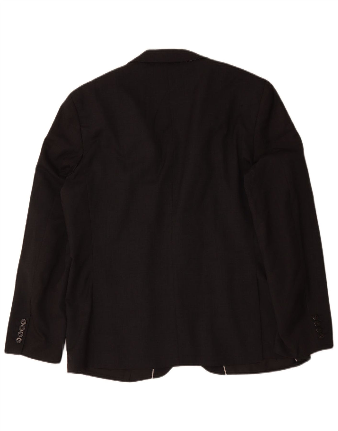 Marks & Spencer Mens Autograph 2 Button Blazer Jacket UK 44 XL Black Wool