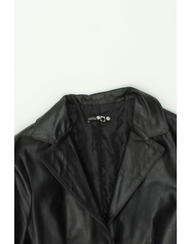 VINTAGE Womens Leather Jacket IT 44 Medium Black Leather | Vintage Vintage | Thrift | Second-Hand Vintage | Used Clothing | Messina Hembry 