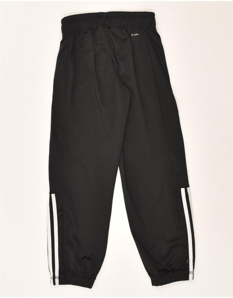 ADIDAS Boys Climalite Tracksuit Trousers Joggers 7-8 Years Black Polyester | Vintage Adidas | Thrift | Second-Hand Adidas | Used Clothing | Messina Hembry 