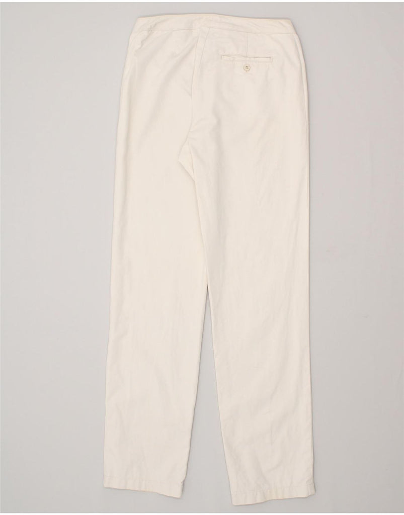 GAP Womens Straight Casual Trousers US 8 Medium W28 L32 White Cotton | Vintage Gap | Thrift | Second-Hand Gap | Used Clothing | Messina Hembry 