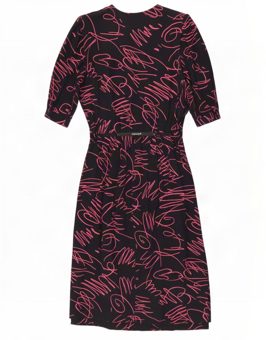 Yessica Womens By C&A Abstract Pattern Maxi Dress EU 40 Medium Black