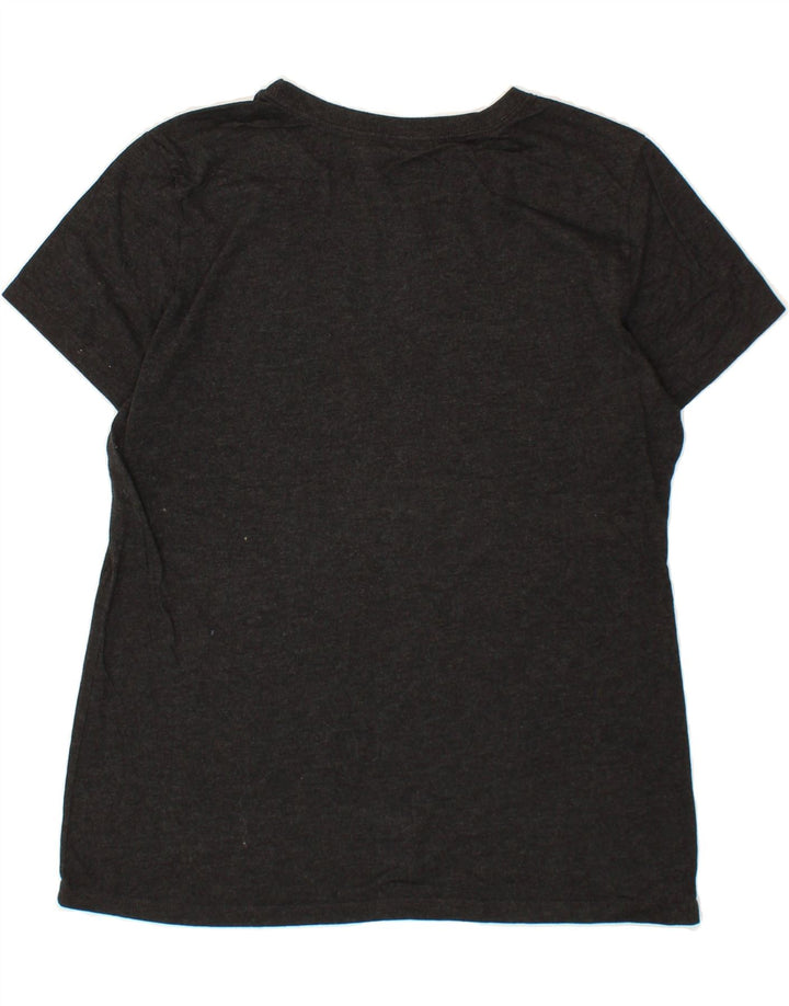 EDDIE BAUER Womens Graphic T-Shirt Top UK 18 XL Grey Polyester Vintage Eddie Bauer and Second-Hand Eddie Bauer from Messina Hembry 