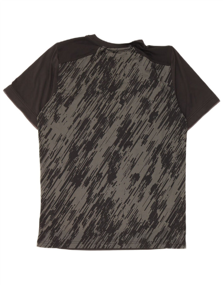 Nike Mens Dri Fit T-Shirt Top Medium Black Geometric Polyester