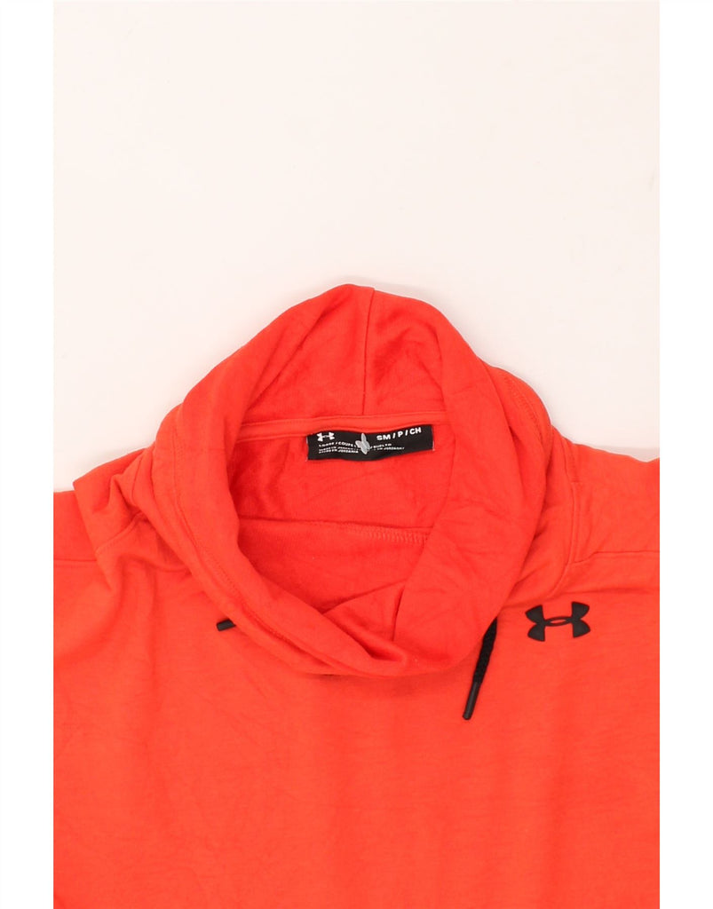 UNDER ARMOUR Womens Roll Neck Sweatshirt Jumper UK 10 Small Red | Vintage Under Armour | Thrift | Second-Hand Under Armour | Used Clothing | Messina Hembry 