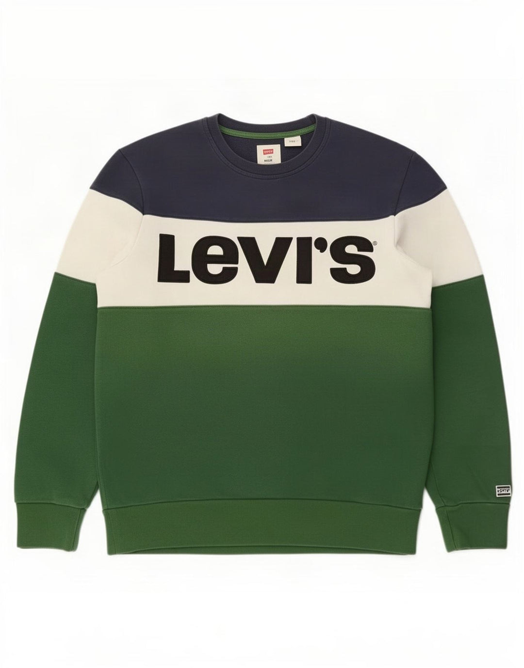 Levi's Mens Sweatshirt Jumper Medium Multicoloured Colourblock Cotton