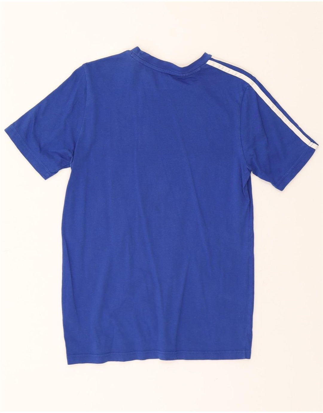 ADIDAS Boys T-Shirt Top 13-14 Years  Blue Cotton Vintage Adidas and Second-Hand Adidas from Messina Hembry 
