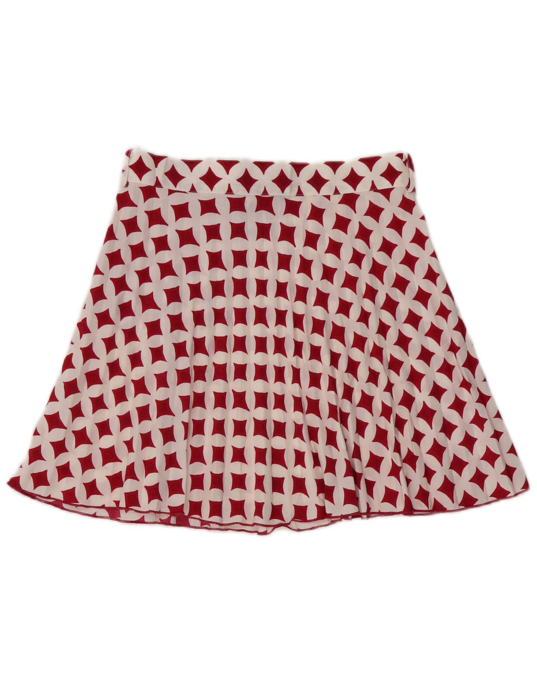 Zara Womens Mini Skirt Medium W28 White Geometric