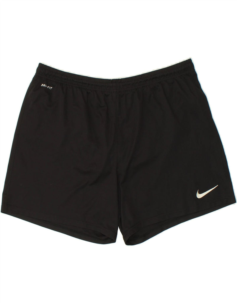 NIKE Mens Dri Fit Sport Shorts 2XL Black Polyester | Vintage Nike | Thrift | Second-Hand Nike | Used Clothing | Messina Hembry 