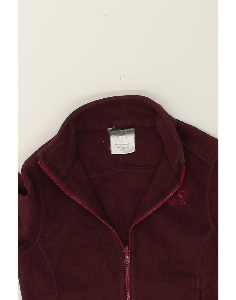 JACK WOLFSKIN Girls Fleece Jacket 7-8 Years Burgundy Polyester | Vintage Jack Wolfskin | Thrift | Second-Hand Jack Wolfskin | Used Clothing | Messina Hembry 