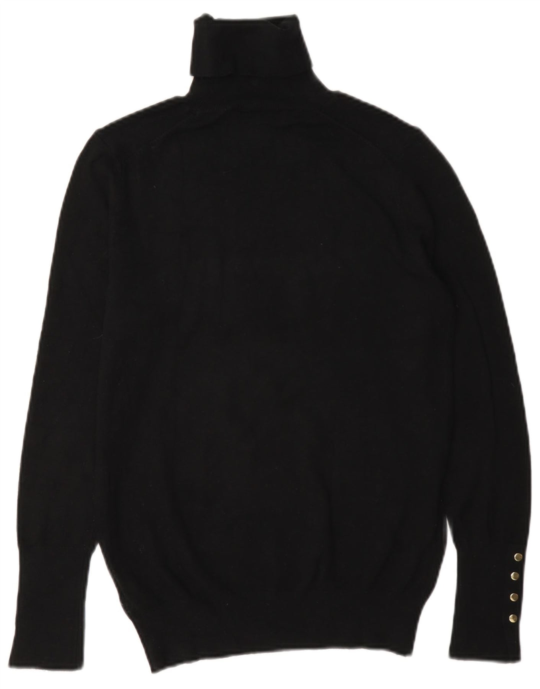 Zara Womens Roll Neck Jumper Sweater UK 12 Medium Black