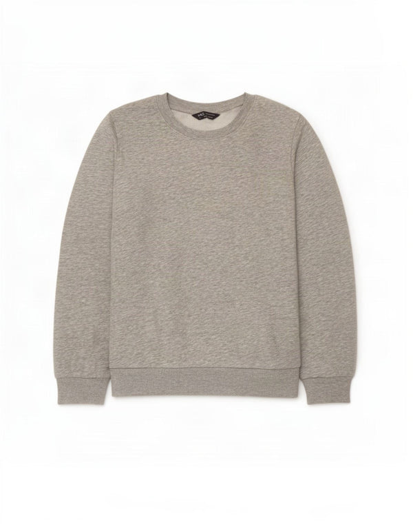 Marks & Spencer Womens Sweatshirt Jumper UK 16 Large Grey Cotton