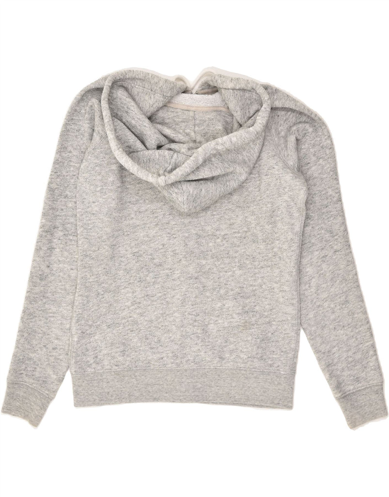 JACK WILLS Womens Zip Hoodie Sweater UK 10 Small  Grey Flecked Cotton | Vintage Jack Wills | Thrift | Second-Hand Jack Wills | Used Clothing | Messina Hembry 