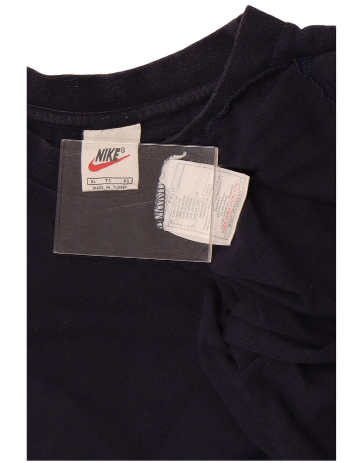 Nike Mens T-Shirt Top XL Navy Blue Cotton