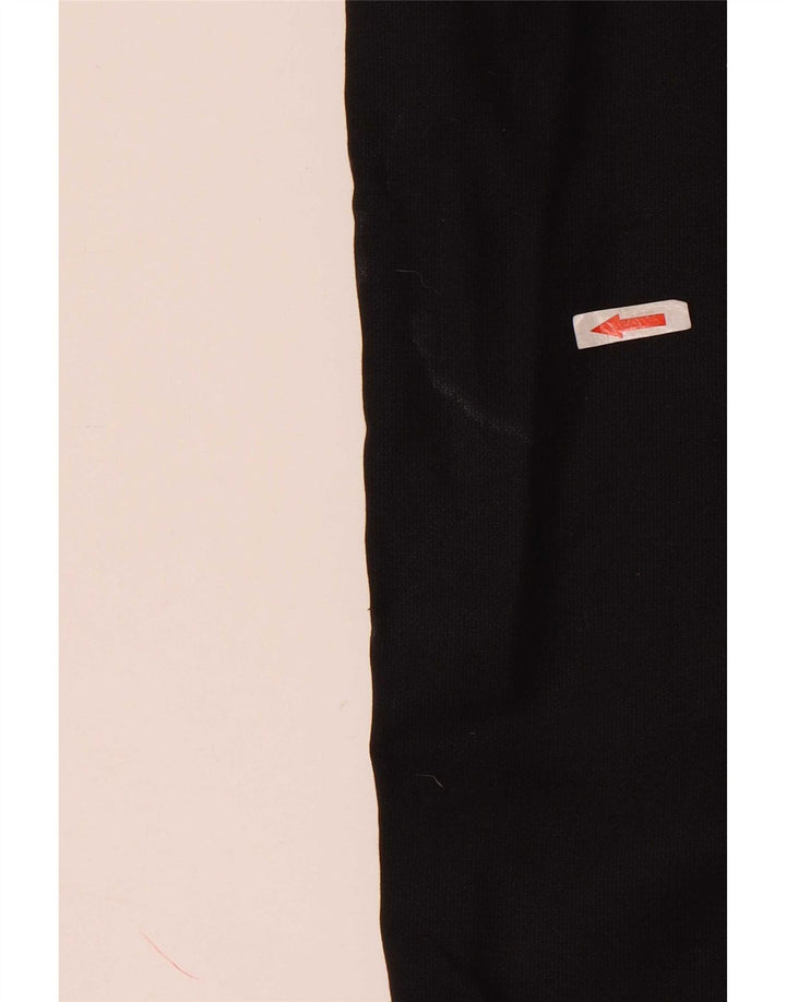 Vintage Mens Straight Cargo Trousers W34 L32 Black Cotton
