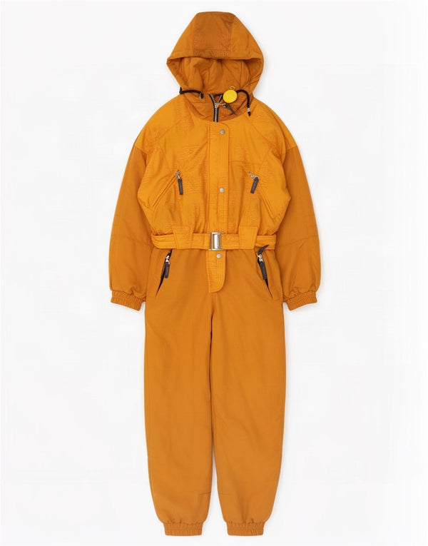Gigi Rizzi Womens Hooded Ski Jumpsuit UK 14 Medium Orange