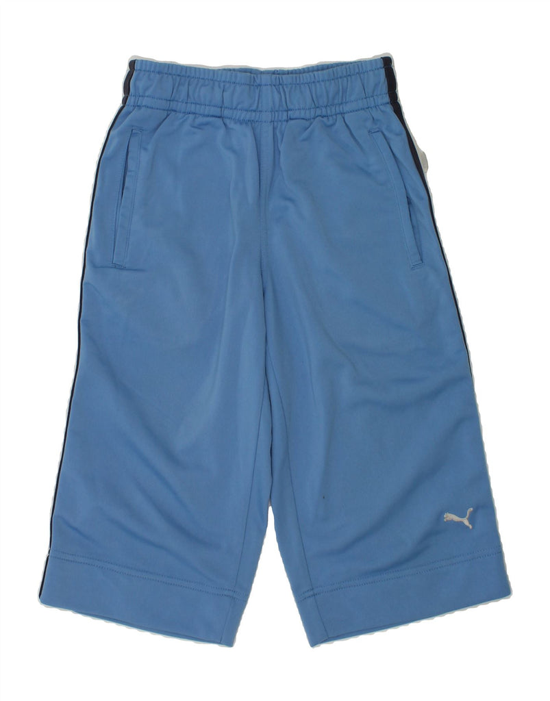 PUMA Boys Sport Shorts 9-10 Years Blue Polyester | Vintage Puma | Thrift | Second-Hand Puma | Used Clothing | Messina Hembry 