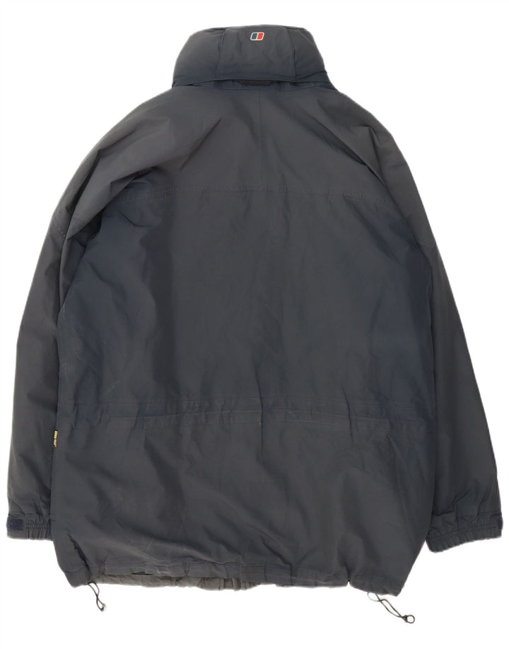 Berghaus Mens Windbreaker Jacket UK 42 XL Navy Blue Polyester