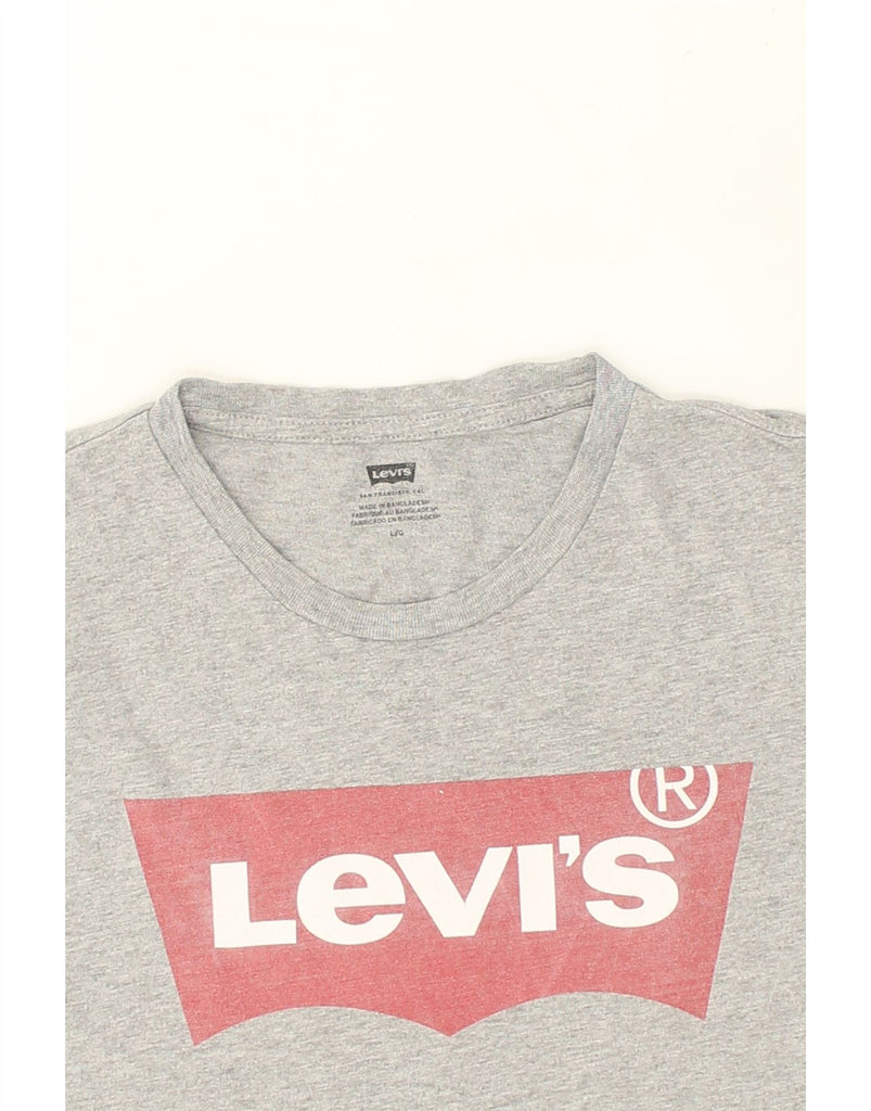 LEVI'S Mens Graphic T-Shirt Top Large Grey Cotton | Vintage Levi's | Thrift | Second-Hand Levi's | Used Clothing | Messina Hembry 