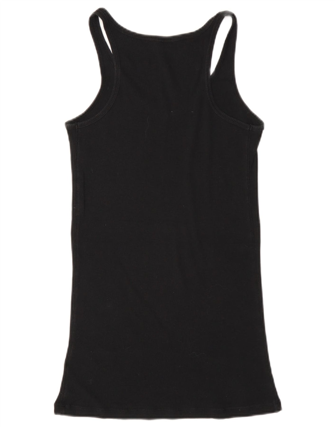 Guess Womens Graphic Vest Top UK 8 Small Black Cotton