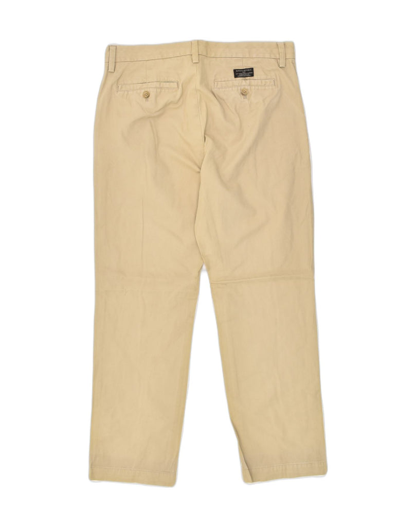 BANANA REPUBLIC Mens Emerson Straight Chino Trousers W32 L30  Beige Cotton | Vintage Banana Republic | Thrift | Second-Hand Banana Republic | Used Clothing | Messina Hembry 