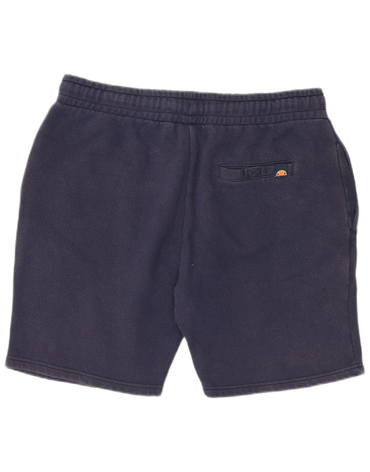 Ellesse Mens Graphic Sport Shorts Large Navy Blue Cotton