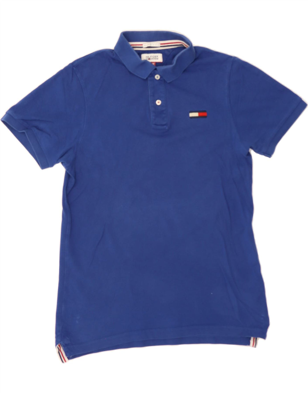 TOMMY HILFIGER Mens Polo Shirt Medium Navy Blue Cotton Vintage Tommy Hilfiger and Second-Hand Tommy Hilfiger from Messina Hembry 