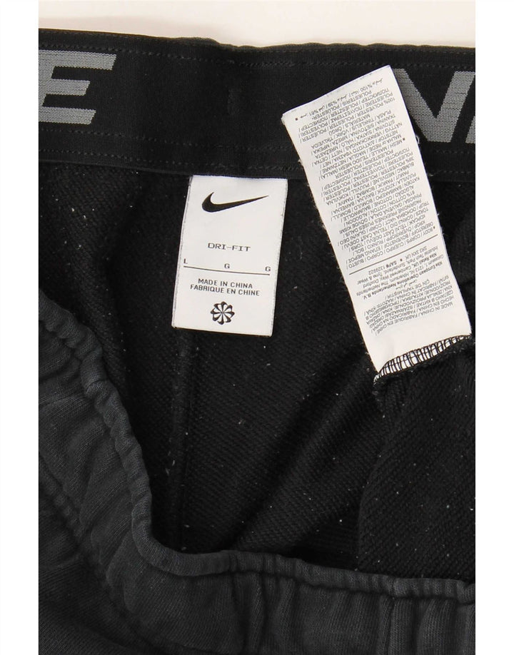 Nike Mens Dri Fit Sport Shorts Large  Black Cotton