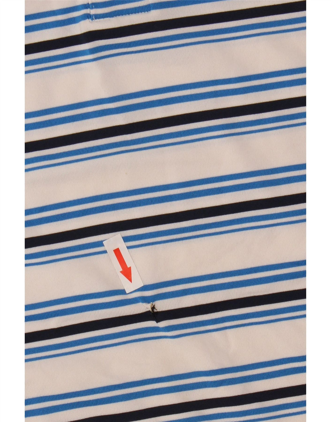 Under Armour Mens Polo Shirt XL White Striped Polyester